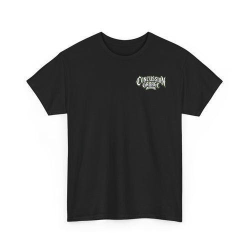 Concussion Garage Graphic Tee — Unleashed Grizzly with Turbocharger