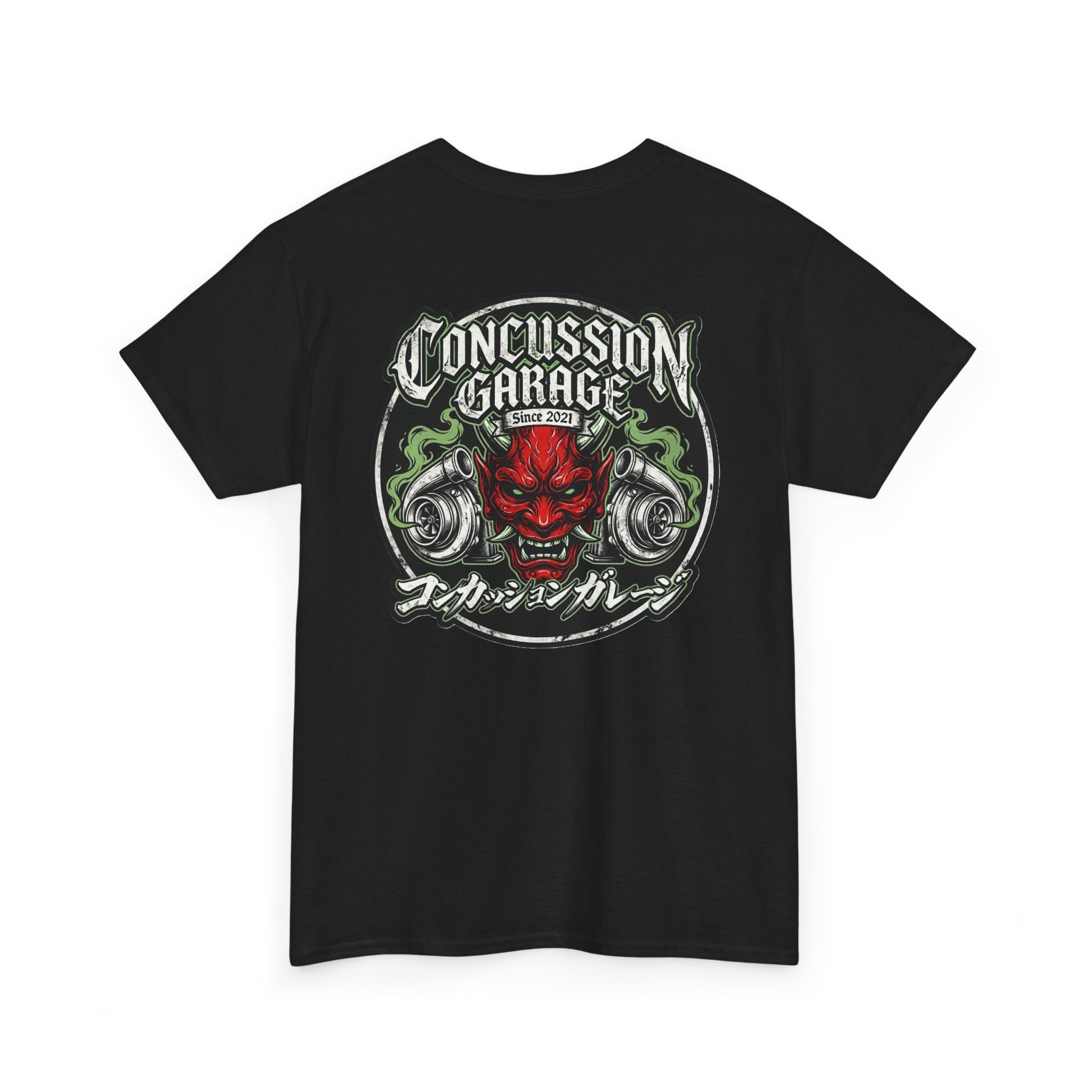Concussion Garage Graphic Tee — Unleashed Japanese Oni